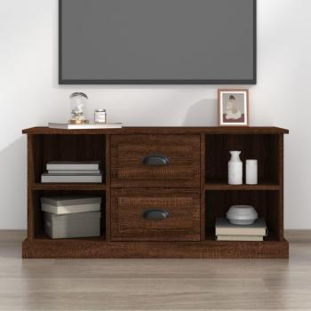 Mueble de TV madera contrachapada roble 99,5x35,5x48 cm