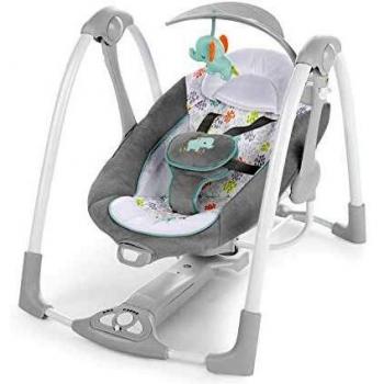 Columpio Portátil 2 en 1 Wimberly™ con Adaptador y Vibración para Bebés (0 meses a 9 kg)