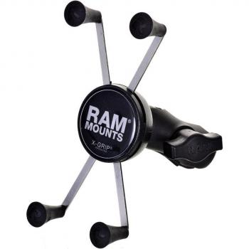 Soporte Universal para Teléfono de Motocicleta RAM Mounts con Base de Vástago - Fácil Instalación y Ajuste Seguro