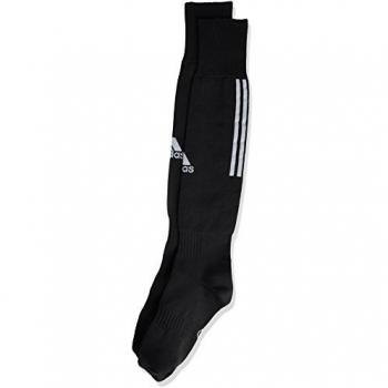 adidas Santos 3-Stripe - Calcetines de fútbol para hombre, Negro