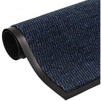 vidaXL Alfombra de Entrada Rectangular de Nudo 40x60cm Azul Decoración Hogar