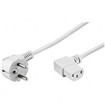 Cable de Alimentación Acodado C14/C13 5m Blanco
