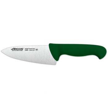 Cuchillo de Chef Arcos Serie 2900, Hoja de 150 mm Acero Inoxidable NITRUM, Mango Polipropileno Verde, Modelo 292021