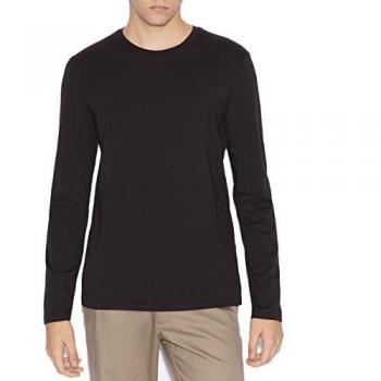 Armani Exchange Men's Comfort Fit Long Sleeve Black Top 2XL