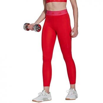 Mallas Adidas Techfit 7/8 Rojo XS Regular Mujer