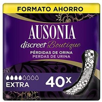 Ausonia Discreet Boutique Compresas Incontinencia Mujer, Extra, 40 Unidades para Pérdidas de Orina y Vejigas Hiperactivas