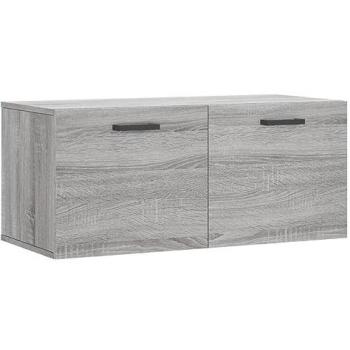 Armario de pared madera de ingeniería gris Sonoma 80x36,5x35 cm