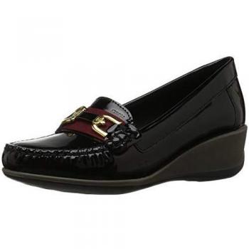 Geox D ARETHEA A, Mocasines Mujer, Negro