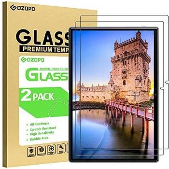 GOZOPO Protector de pantalla para tablet YESTEL T5 de 10.1 pulgadas, película de vidrio templado premium, borde 2.5D [resistente a los arañazos] – paquete de 2