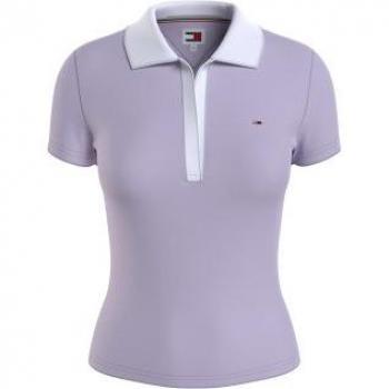 Polo Tommy Jeans Con Logo Morado Mujer DW0DW17225W06