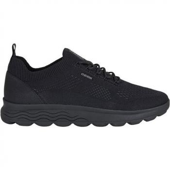 Geox Spherica U15BYA Zapatillas de Running Bajas para Hombre con Cierre de Cordones en Color Negro