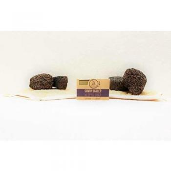 ALEPEO | Jabón de Alepo | Jabón con forma de lavanda | Con laurel y aceite de oliva para el cuerpo y el pelo | 100% vegetariano, hecho a mano, sin aceite de palma, sin plástico