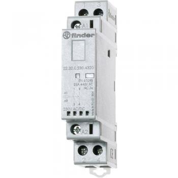 Finder 22 Series Modular Contactor 2NO 25A 12V AC/DC