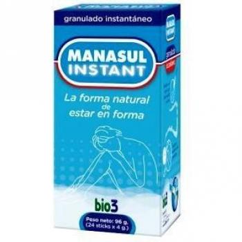 Manasul Instant - Sticks Monodosis - Ayuda a Regular y Facilitar el Tránsito Intestinal - Facilita la Eliminación de Grasas y Toxinas - 24 Sticks