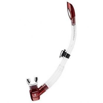 SCUBAPRO - Spectra Snorkel Transparent/Red, Color Transparente,Rojo
