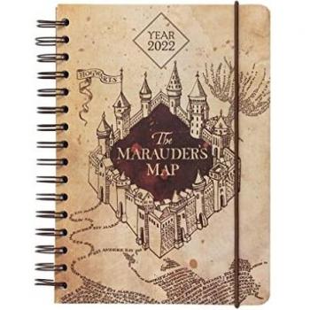 Agenda A5 Harry Potter 2022 - Agenda A5 anual 2022 / Agenda A5 2022 semana vista - Agenda A5 12 meses desde Enero de 2022 a Diciembre de 2022 | Producto licencia oficial - Agenda Kalenda