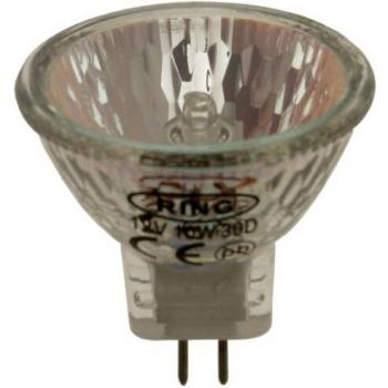 W4 - Bombilla dicroica (12 V, 10 W), color plateado