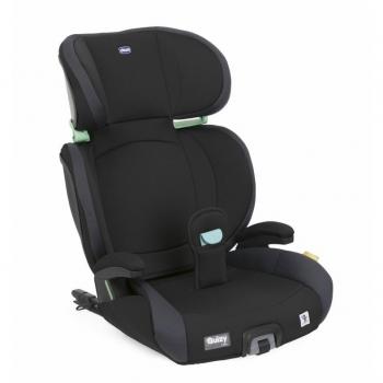Silla de coche Chicco Quizy i-Size Air (grupo 2/3) para niños de 100 a 150 cm, color negro, con sistema de seguridad mejorado y diseño ergonómico