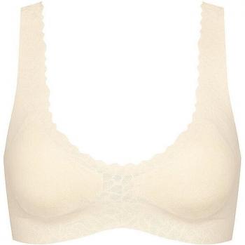 Sloggi Women's Zero Feel Lace 2.0 Bralette Bustier in Cream, Medium