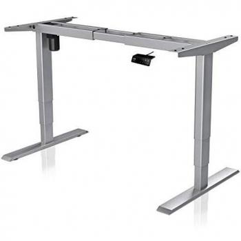 MAIDeSITe Escritorio de Altura Regulable, eléctrico, Estructura de Mesa Regulable, 3 Plataformas, se Adapta a Todo Tipo de mesas, Patas, protección contra colisiones, función de Memoria