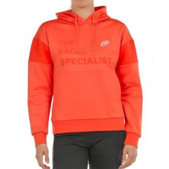 Sudadera con Capucha Bullpadel Naos para Mujer - Color Naranja Pomelo