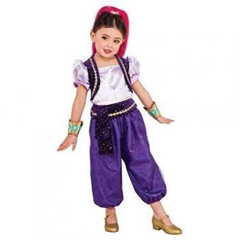 Shimmer & Shine - Disfraz Deluxe violeta para niña, infantil XS