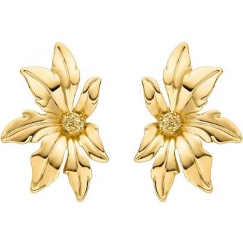 Pendientes de lujo Luxenter Aucell Africa en aleación de metal con baño de oro amarillo de 18K