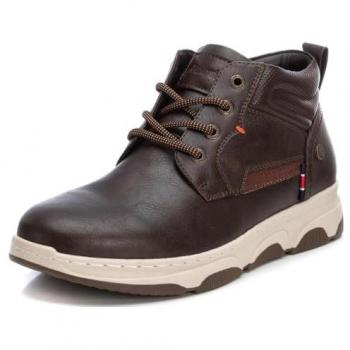 Botines de Hombre Refresh con Cordones y Suela de Goma, Color Marrón, Modelo 172142