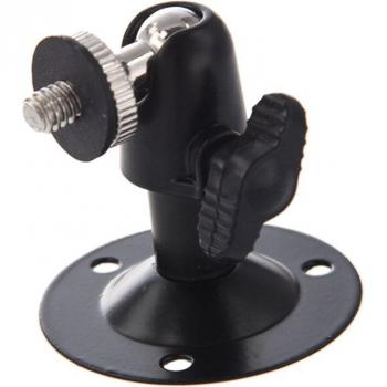 Soporte de pared negro de metal para cámara de vigilancia 7,62 cm