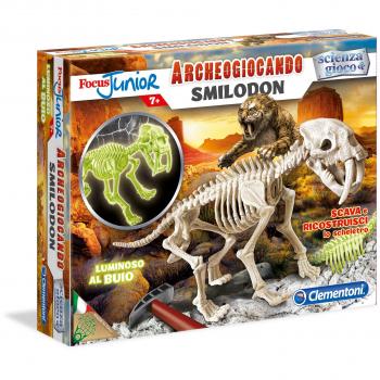 Clementoni 13185 - Enfoque Smilodon Glow in The Dark