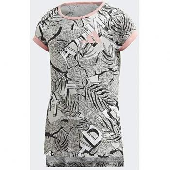 adidas Jg A TP tee Camiseta, Niñas, Blanco/Griuno/Gridos/Negro, 164
