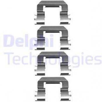 Kit de reparación Delphi LX0667 - Pastillas de freno con accesorios incluidos