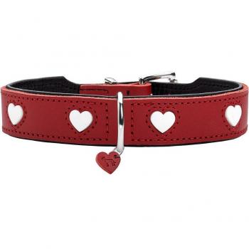 Collar para perro HUNTER Love - Tamaño S/M 35-43 cm - Rojo