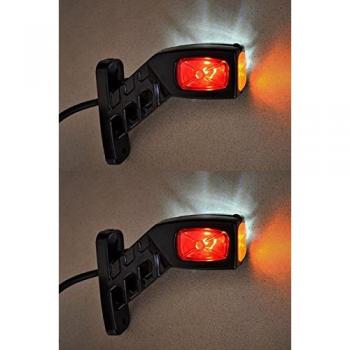 2 intermitentes led para vehículos lentos - Color rojo, blanco y ámbar