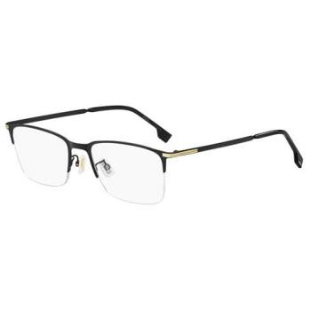 Hugo Boss 1616/F Matte Black Gold Rectangular Prescription Glasses Unisex 54MM