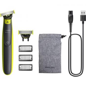 Philips OneBlade 360 Beard Trimmer with 2x Blades and 3 Comb Attachments (1,3,5mm) QP2724/31
