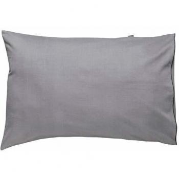 Home Concept Blow Juego de Fundas de Almohada Satén, Gris 75.00x50.00x2.00 cm 2 Unidades
