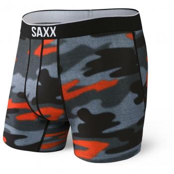 Saxx Volt Boxer Brief Hombre Gris con diseño de ajuste cómodo, tejido transpirable, soporte en la bolsa frontal, tecnología anti-rozaduras y estilo moderno