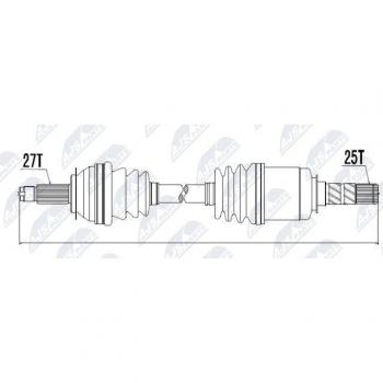 Árbol de transmisión NTY NPW-SB-010 - Alta calidad y resistencia