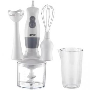 Licuadora de Inmersión Multifuncional Zephir 3 en 1, 0.5L, 400W, 2 Velocidades, Accesorios Incluidos