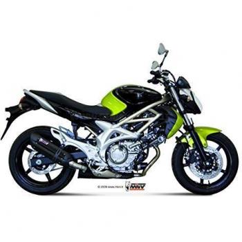 Escape MIVV Suono Inox Negro con Casquette de Carbón para Suzuki Gladius SFV650 2009-2020