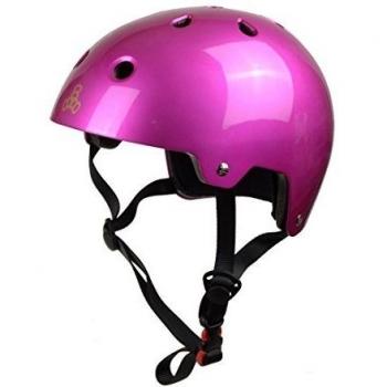 Triple 8 brainsaver Dual Certified EPS Casco de Metal Rosa