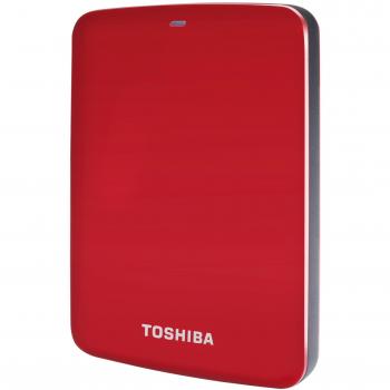 Toshiba HDTC705ER3AA - Disco Duro Externo de 500 GB, USB 3.0, 2.5, Rojo