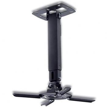 TM Electron TMSPO305 Soporte de techo universal para proyectores de hasta 8Kg, abatible entre -15º y 15º y rotación 360º