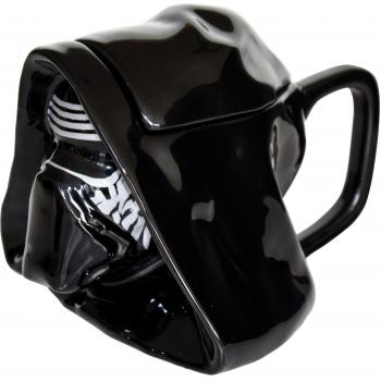 Joy Toy Star Wars - Taza de cerámica, diseño Kylo REN 3D, con Tapa