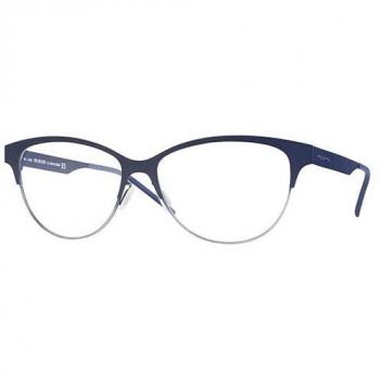 Italia Independent II 5301 021.075 Women’s Eyeglasses Blue Size 53 - Frame Only / Free Lenses - HSA/FSA Insurance - Blue Light Block Available