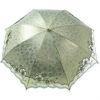 Cherry Blossom plegable paraguas fuerte Sun Protección UV UPF50 + Encaje canopy-pink Flores