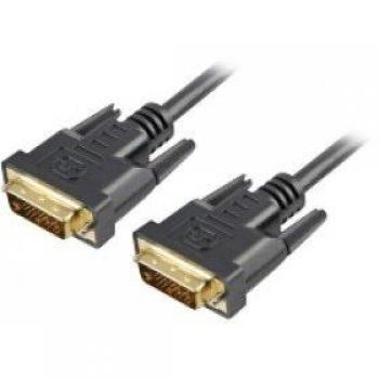 Cable DVI-D/DVI-D (24+1) 1 m Negro Sharkoon