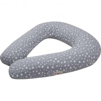 Cojín de Lactancia Jyoko - Almohada de lactancia rellena de perlas White Star, ideal para apoyar a la madre durante la lactancia y proporcionar comodidad al dormir