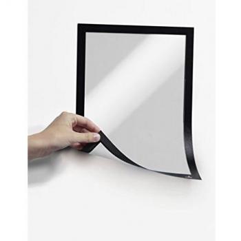 Marco Magnético Duraframe A4 Negro, 1 Pieza, para Superficies Metálicas